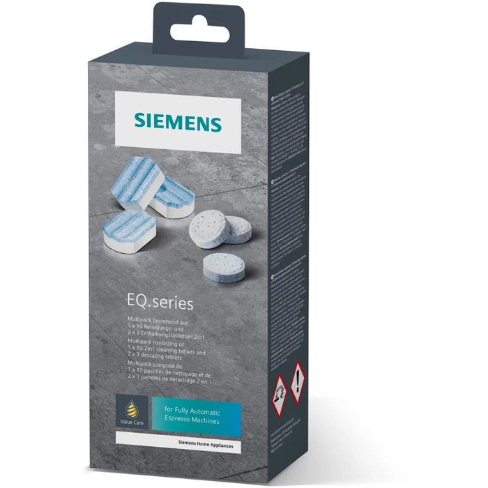 Siemens TZ80003A Pflege-Set: Optimal für EQ.series Kaffeevollautomaten – Längere Lebensdauer & Bester Kaffeegenuss