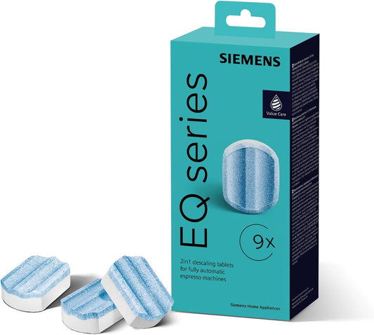 Siemens Entkalkungstabletten TZ80032A - 9 Stück für EQ Kaffeevollautomaten | Schutz & Aroma