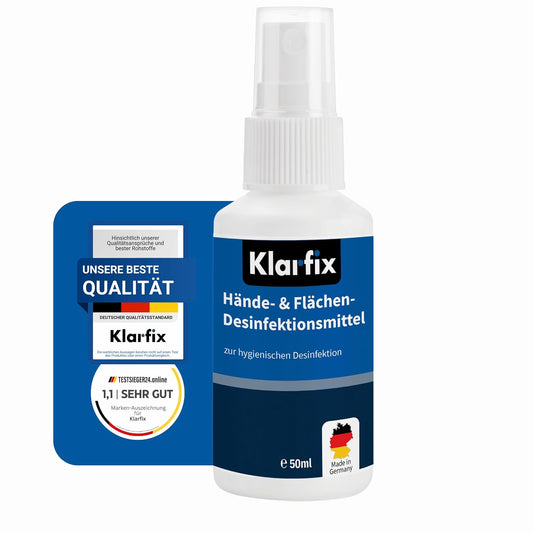 Hände- & Flächendesinfektionsmittel nach WHO-Rezeptur für Hand, Haut und Flächen I Ideal für unterwegs | Wirksam gegen Bakterien, Pilze & Viren | Hygienisch & hautfreundlich✅ Desinfektion nach WHO-Rezeptur