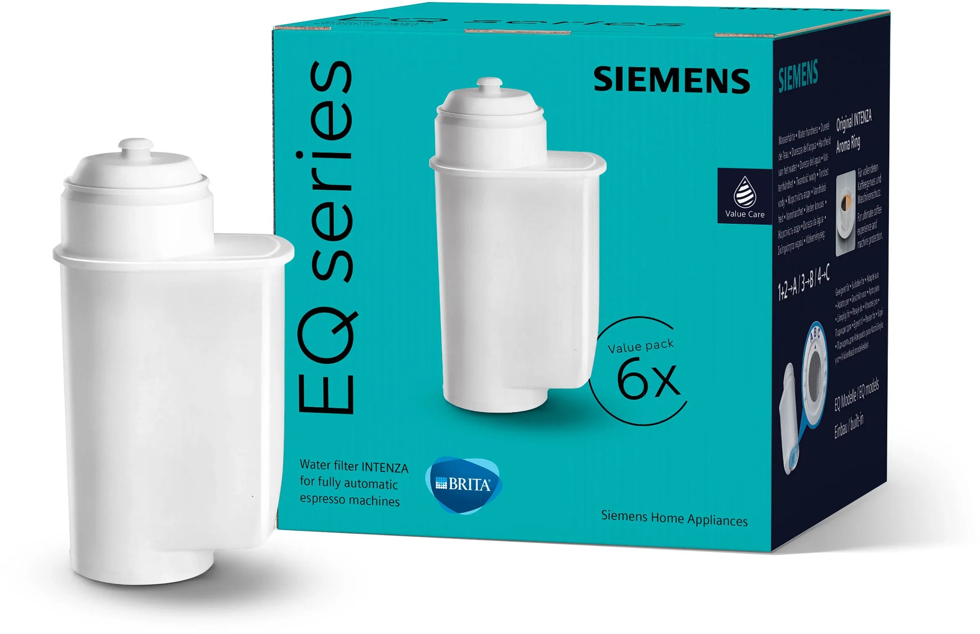 6 x BRITA INTENZA Wasserfilter TZ70063A für Siemens Kaffeevollautomaten
