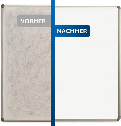 Whiteboard-Reiniger für Flipcharts, Magnettafeln, Planungstafeln & Whiteboards | Entfernt Marker- & Stift-Rückstände rückstandslos | Schnelltrocknend | Made in Germany (4x 250ml)