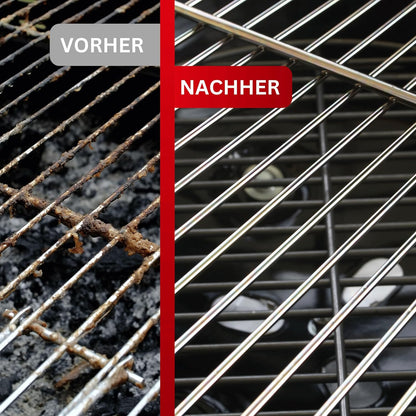 Grillreiniger | Spezialreiniger zur Grill-Reinigung nach dem Grillen | Profi-Reiniger für Gas-, Holzkohle- und Elektrogrill | Grillrost Reiniger (4x 500ml)