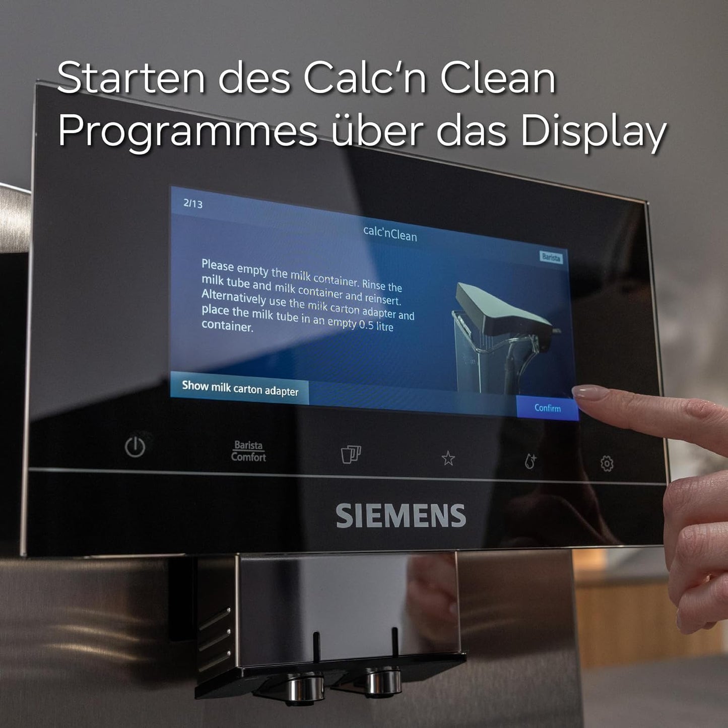 Siemens Multipack TZ80003A, Inhalt: 1 x 10 Reinigungstabletten (je 2,2 g) und 2 x 3 Entkalkungstabletten (je 36 g), für Kaffeevollautomaten der EQ Serie, weiß