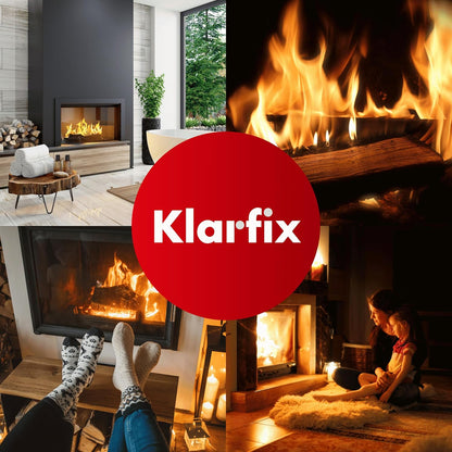 Kamin- und Ofenglasreiniger | Entfernt Ruß, Fett, Verbrennungsreste, Teer, Schmutz und Staub | Ideal für Kamine und Öfen aller Art | Kraftvolle Reinigung und materialschonend (4x 500 ml)
