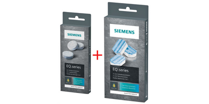 Siemens TZ80001: 10 Reinigungstabletten + 3 Entkalkungstabletten für Kaffeevollautomaten der EQ-Serie