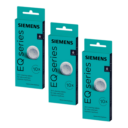 [Paket] Siemens TZ80001N: 30 Reinigungstabletten für alle EQ. Series Kaffeevollautomaten