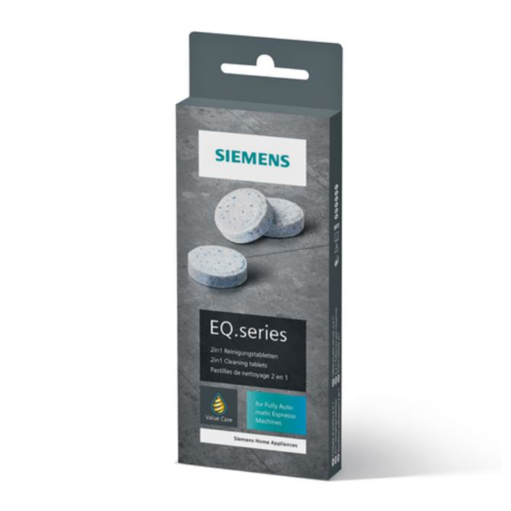 SIEMENS TZ80001 10 Stück Reinigungstabletten für alle Kaffeevollautomaten der EQ. Series