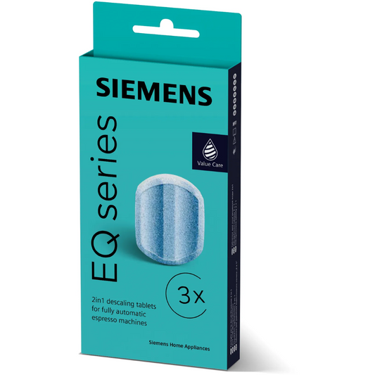SIEMENS TZ80002N: 3 Entkalkungstabletten für Kaffeevollautomaten (EQ, surpresso)