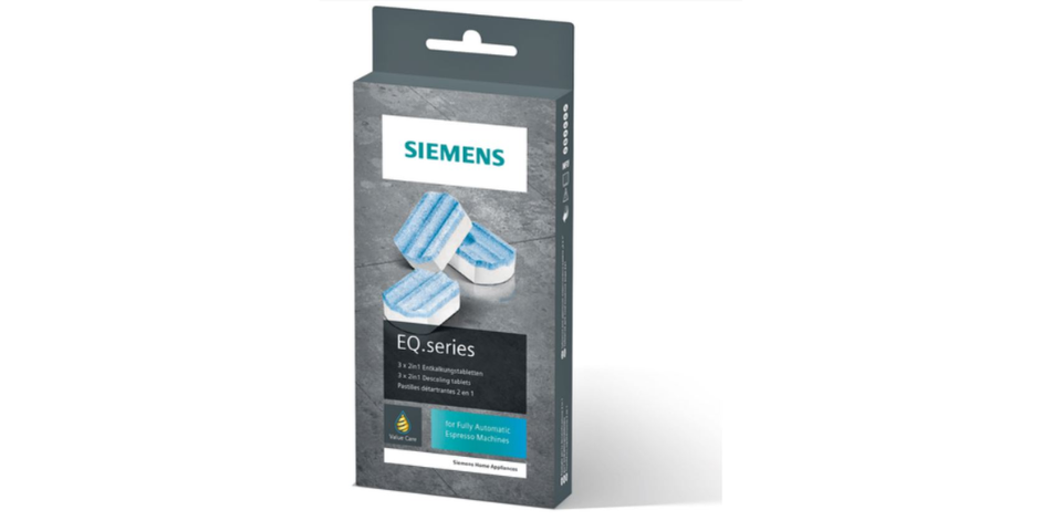 SIEMENS TZ80002N: 3 Entkalkungstabletten für Kaffeevollautomaten (EQ, surpresso)