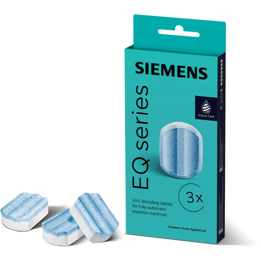 SIEMENS TZ80002N: 3 Entkalkungstabletten für Kaffeevollautomaten (EQ, surpresso)
