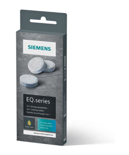 SIEMENS TZ80001A 10 Stück Reinigungstabletten für alle Kaffeevollautomaten der EQ. Series