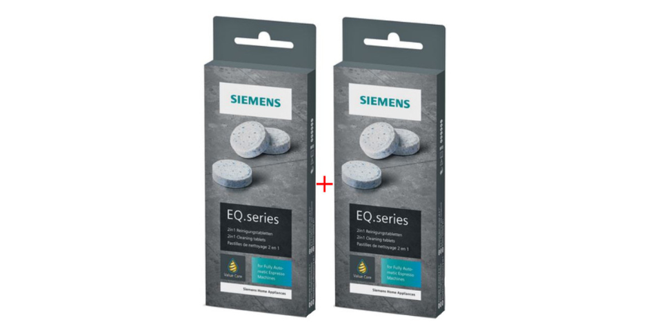 SIEMENS TZ80001N: 20 Reinigungstabletten für Kaffeevollautomaten der EQ-Serie – Volles Aroma, Langes Geräteleben