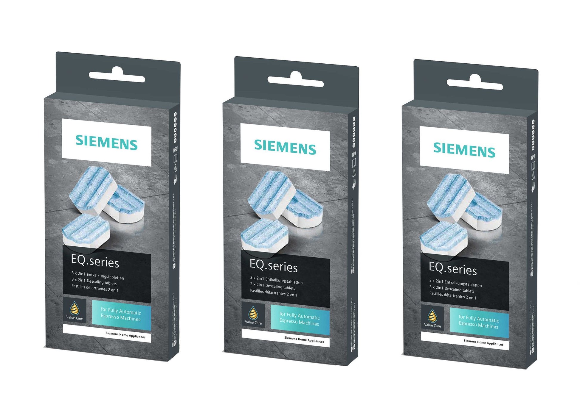 SIEMENS TZ80002: 9 Entkalkungstabletten für Kaffeevollautomaten | EQ & surpresso | Schutz & Langlebigkeit