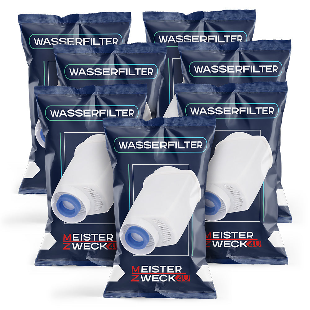 MEISTERZWECK4U - 7 Stück Ersatz Wasserfilter für Siemens EQ-Series, Supresso & Bosch Kaffeevollautomaten - Brita Intenza Filtersystem - Filterpatrone für Kalkschutz, Geruchs & Geschmacksverbesserung