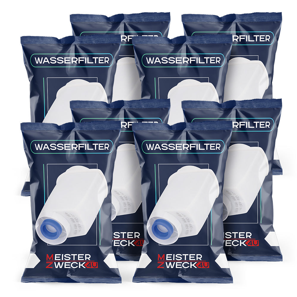 MEISTERZWECK4U - 8 Stück Ersatz Wasserfilter für Siemens EQ-Series, Supresso & Bosch Kaffeevollautomaten - Brita Intenza Filtersystem - Filterpatrone für Kalkschutz, Geruchs & Geschmacksverbesserung