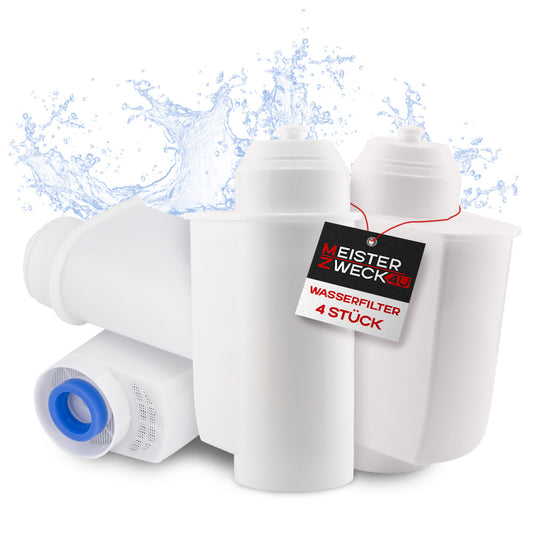 MEISTERZWECK4U Wasserfilter kompatibel mit Siemens EQ, Bosch Supresso, Neff & Gaggenau - Brita Intenza kompatibel | Kalkschutz & Geschmacksoptimierung für Kaffeevollautomaten
