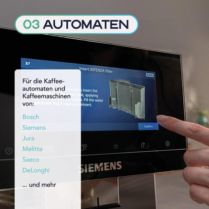 SIEMENS Reinigungsbürste für Kaffeevollautomat von Bosch, Jura, Melitta, Seaco Milchschlauchbürste